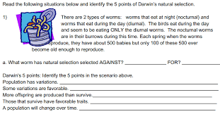 Each natural selection darwins five points is combined with handy teachers notes with answers. Https Sciencewithmsbarton Files Wordpress Com 2014 02 Natural Selection E29482 Darwins 5 Points Pdf
