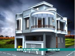 Waris House 5 Marla 3d View Elevation 25x43 In Gujranwala Cantt Pakistan Village House Design Modern House Facades Two Story House Design