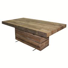 Zuma Tahoe Dining Table With Rectangular Pedestal Base By Urban Classic Designs At Reeds Fur Dining Table Bases Furniture Dining Room Table Dining Table Rustic