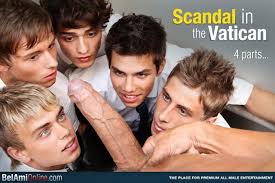 So what did he do? Belami Kinky Angels Seduce Priest Trevor Yates In The Vatican Scandal Big Cock Nude Men Pics