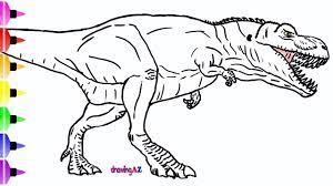 coloriage jurassic world how to draw dinosaur from for children unique of jurassi drawing animal drawings nuage