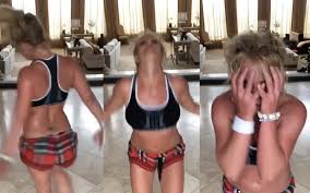 Britney spears posted an instagram video showing the exact moment she broke her foot. Good Evening To Britney Spears Improv Dance Videos Britney Spears Improv Dance Videos Only