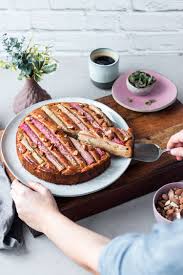 Saftiger Rhabarberkuchen Glutenfrei Und Vegan Rezept Rhabarberkuchen Rhabarberkuchen Vegan Glutenfrei