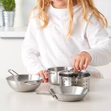 Your price for this item is $ 399.99. Duktig 5 Piece Toy Cookware Set Stainless Steel Color Ikea