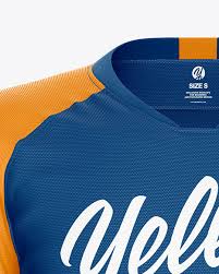 Download Men S Soccer Jersey Mockup Front View In Apparel Mockups On Yellow Images Object Mockups