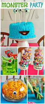 The birthday crew will be a crowd of cheering fans when you roll out these corn dog bites! Monster Birthday Our Little Monster Is Turning 4 Catch My Party Monster Birthday Birthday Party Themes Monster 1st Birthdays
