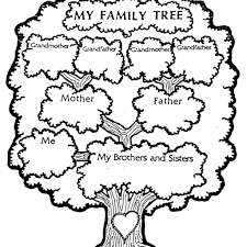 Tree clipart black and white free. Family Tree Clip Art Black White Png Clipart