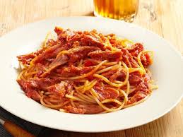 Barbecue Spaghetti Patrick And Gina Neely Food Network Bbq Side Dish Recipes Food Network Recipes Spaghetti Recipes