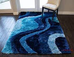 What are the shipping options for blue area rugs? 8 X10 Dark Blue Light Blue 3d Shag Shaggy Area Rug Carpet Striped Woven Braided Hand Knotted Feizy Accent Fluffy Fu Rugs On Carpet Braids With Weave Area Rugs