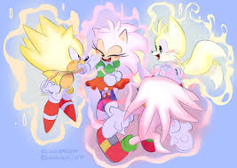 sonic the hedgehog, amy rose, tails, knuckles the echidna, super sonic, and  3 more (sonic and 1 more) drawn by lucia88956289 | Danbooru
