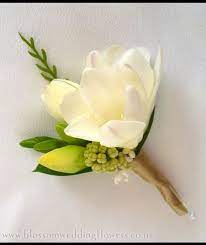 Freesia Buttonhole Wedding Flowers Flowers Wedding Flowers Summer