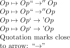 Quotation Marks Around Operator In Math Mode Tex Latex Stack Exchange