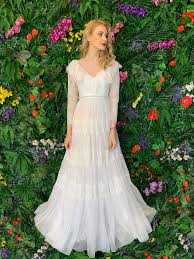 Isabelle White Silk And Tulle Long Bridal Dress Ambar Studio Store