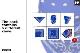 Download The Bandana Mock Up Color Picker Stationery Mockup Custom Printed Napkins