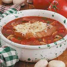 Contest Winning Pizza Soup Recipe Pizza Soup Pizza Soup Recipe Recipes