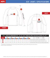 Storm L S Rashguard Compression Fit Size Chart Storm Kimonos