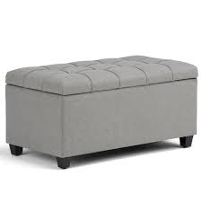 Check spelling or type a new query. Simpli Home Sienna 34 In Traditional Storage Ottoman In Dove Grey Linen Look Fabric Axcot 258 Lgl The Home Depot Storage Ottoman Bench Storage Ottoman Rectangle Storage