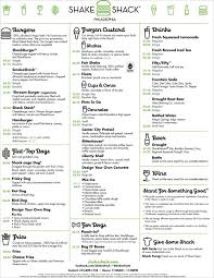 Shake Shack Philadelphia S Menu Shake Shack Shake Shack Menu Shakes