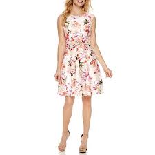 Liz Claiborne Sleeveless Fit Flare Dress Jcpenney Fit Flare Dress Dresses Flare Dress