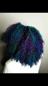 Black Blue And Purple Curly Hair Transformation Purple Natural Hair Blue Natural Hair Natural Hair Color