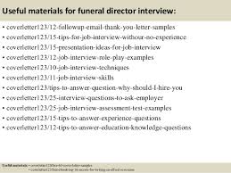 Top 5 Funeral Director Cover Letter Samples