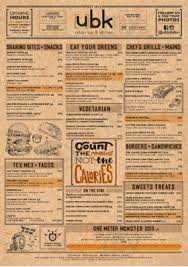 Check spelling or type a new query. Urban Bar Kitchen Ubk Ø¯ Ø¨ÙŠ Original Menus Reviews And Prices