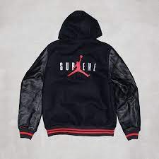 Supreme Jordan Leather Jacket Jordan Outfits Supreme Clothing Nike Shoes Women