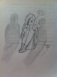 Blind Girl Being Bullied As Requested By Vadersgirl238 Art Drawings Simple Blind Girl Girl Bullying