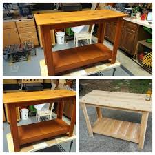 Cedar Grill Table Cedar Picket Bbq Table Behr Weather Proofing Bbq Table Diy Grill Table Grill Table