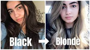 It was a very fun, very. Bleaching My Hair From Black To Blonde My Journey Youtube