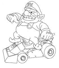 Mario coloring book pages of your mario favorite characters. Wario 1 Coloring Page Free Printable Coloring Pages For Kids