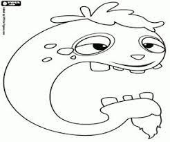 coloriage lettre g monstre a barbiche dessin vache liselotte