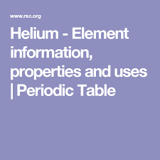 Helium Element Information Properties And Uses Periodic Table Periodic Table Bismuth Element Carbon Element