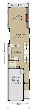 Our extensive one (1) floor house plan collection includes models ranging from 1 to 5 bedrooms in a multitude of architectural styles such as country. Narrow Lot 3 Bed Craftsman House Plan With 1 Car Garage 85244ms Architectural Designs House Plans