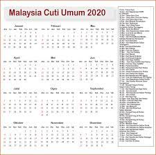 Diterbitkan 11 apr 2018, 7:52 pagi. Cuti Umum Kalendar 2020 Malaysia
