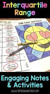 Iqr Interquartile Range Activities Engaging For Middle School Math Students Data And Statistics Measure Middle School Math Math Math Interactive Notebook