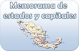 Memorama De Estados Y Capitales Estados Y Capitales Material Educativo Bitacora Escolar