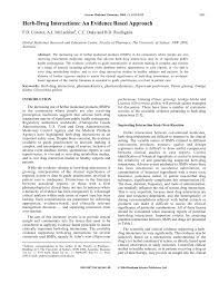 Pdf Herb Drug Interactions An Evidence Based Approach