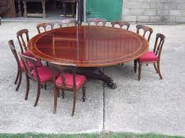 Huge Round Georgian Table 7ft Diameter Round Regency Revival Mahogany Dining Table To Seat 12 Round Dining Room Table Round Dining Room 12 Seat Dining Table