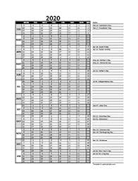 The year 2021s maximum week number is wn 52. 2020 Fiscal Period Calendar 4 4 5 Free Printable Templates