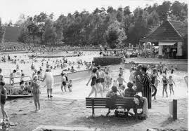 6.000 m² großes areal mit einer insel mitten im bad. Geschichte Waldfreibad Espelkamp