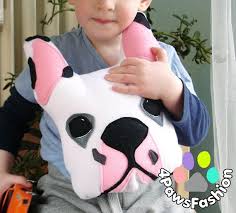 Black And White Bulldog Stuffed Animal Bella White Black Pink French Bulldog Stuffed Toy Frenchie Dog Stocking Toy Bulldog French Bulldog