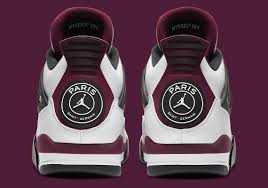 The new colorway of the air jordan 4 flaunts a color scheme of white, neutral grey, black, and bordeaux — with the majority draped in white. Air Jordan 4 Psg Cz5624 100 Release Date Sneakernews Com