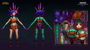 artstation neeko the curious chameleon ingame model league of legends daniel orive league of legends lol champions ingame