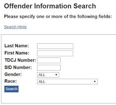 Quickly find out if there's a county warrant out for you or someone else. Texas Inmate Search Texas Department Of Criminal Justice Tdcj Inmate Search