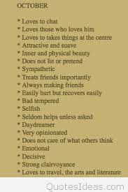 Quotes For October Month Birthday Month Quotes October Quotes Birth Month Quotes