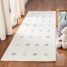Our rugs are made by hand, by a family of amish weavers. Ebern Designs Hadi Polka Dots Hand Knotted Ivory Area Rug Wayfair