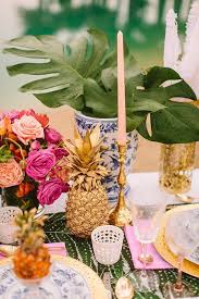 5 Unique Tabletop Ideas For Your Wedding Reception The Well Appointed House Design Fas Pineapple Wedding Decor Pineapple Wedding Summer Wedding Centerpieces