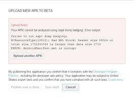 Enjoy millions of the latest android apps, games, music, movies, tv, books, magazines & more. Error Androidmanifest Xml Is Corrupt When Upload Apk Stack Overflow