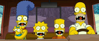 The simpsons movie is the first feature length film adaptation of the simpsons. In The Simpsons Movie 2007 The Main Characters Are Yellow People Called Homer Marge Bart Lisa And Maggie And Live In A Town Called Springfield This Is A Subtle Shout Out To The